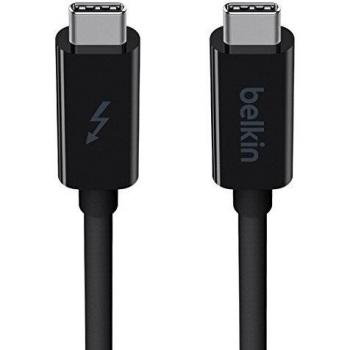 Belkin 0.9 m Thunderbolt 3 USB-C to USB-C Cable with Type C 3.1 - Black,F2CD081bt1M-BLK