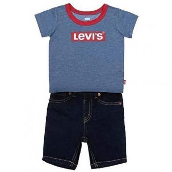 Conjunto Deportivo Levi's Denim Stretch Corto Azul 24 Meses