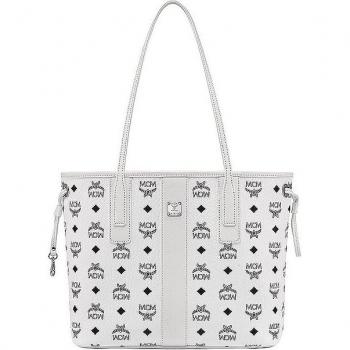 MCM Reversible Liz Small White Shopper Bag