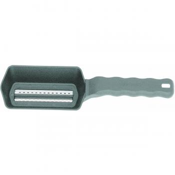Westmark Escamador de pescado con bandeja de recogida de escamas, Aluminio, Revestimiento especial apto para alimentos, Acero inoxidable, 21 x 5,9 x 5,3 cm, Scalex, Plateado, 65002260