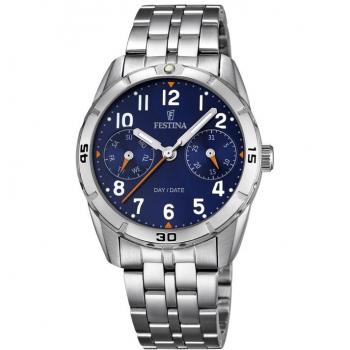Reloj Festina Junior Acero Azul Impermeable 5 ATM - Comunión 8/9 Años