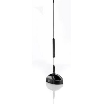 One For All - Antena de TV para Interior Amplificada - Recibe TDT en un Rango de 5km - Antena HDTV Digital - Incluye Cable Coaxial de Alto Rendimiento - VHF/UHF - Negra - SV9311