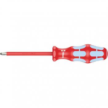 Wera Kraftform 3162I VDE Phillips Stainless Steel Screwdriver PH2 100mm - Professional Grade Electrical Insulated Hand Tool