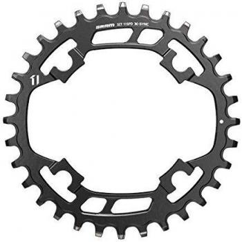 SRAM X-Syn Steel 30t 948cd Plato X-Sync 30 Dientes, BCD 94 mm, 11V, Unisex Adulto, Negro-Negro