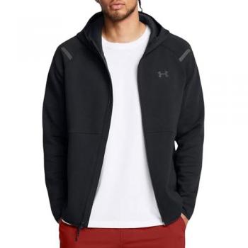 Under Armour Unstoppable Fleece Full Zip Hoodie - Black - Men's 2XL
