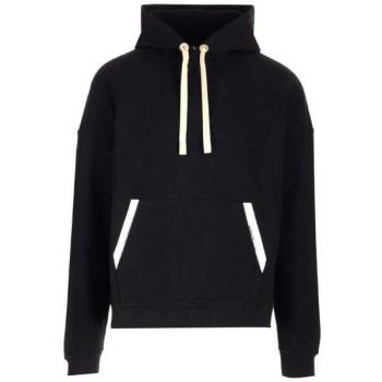 Palm Angels Men's Black Logo Hoodie with Pockets - Size XS