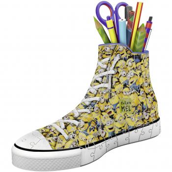 Puzzle 3D Sneaker Minions - 108 piezas - Soporte para lápices - A partir de 8 años