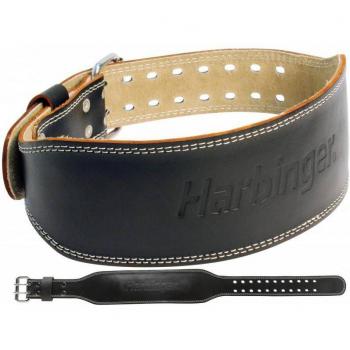 Harbinger 4 Padded Leather Weightlifting Belt