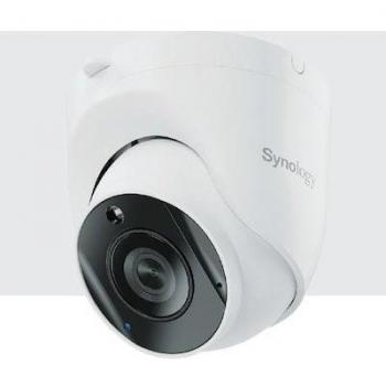 Synology TC500 Cámara de Vigilancia Torreta Alimentada por IA, Seguridad IP, Uso Interior y Exterior, Resolución 2880 x 1620 Pixeles, Montaje en Techo
