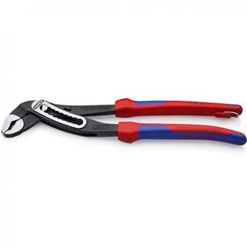 Knipex Alicates de pico de loro Alligator® 300 mm, cabeza pulida, mordaza de 60 mm, en ángulo recto, con fundas multicomponentes y anilla de fijación integrada para dispositivo de
