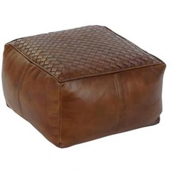 Cojín de suelo DKD Home Decor Marrón Vintage 45 x 45 x 32 cm