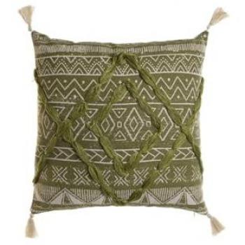 Cojín Home ESPRIT Verde Boho 45 x 5 x 45 cm