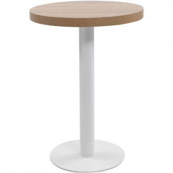 VidaXL Bistro Table Light Brown 60 cm MDF