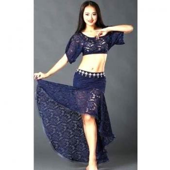 Sra ropa de danza del vientre y trajes , blue