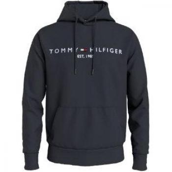 Tommy Hilfiger Men's Blue Cotton Logo Hoodie, Size M