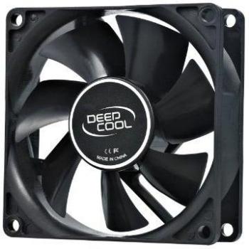 DEEPCOOL XFAN 80mm Quiet Hydro Bearing Case Fan with Molex Connector, Low Noise at 20dB, 1800rpm Speed, and Weight of 82g