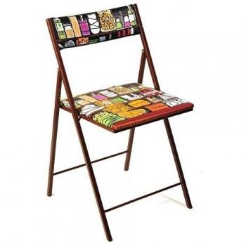 Beat Collection Click - Silla plegable para salón, 46 x 43 x 45 cm, multicolor