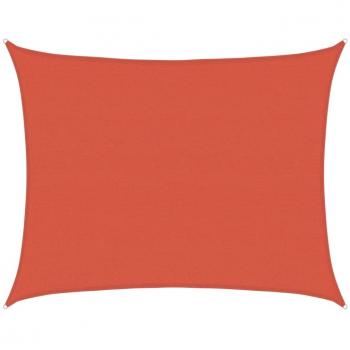 Toldo de vela HDPE terracota 160 g/m² 6x8 m