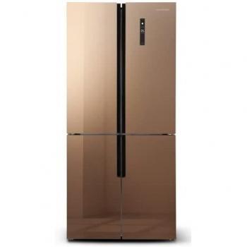 Frigorífico Americano Schneider SCMD482NFGM - 482 litros - Total No Frost - Clase F - Espejo Dorado