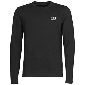 Camiseta de Manga Larga EA7 para Hombre Core Identity Negra