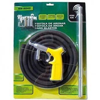 Cevik NE-KN8040 - Accesorio De Neumatica Pistola de arenar en aluminio fundido. Presión de trabajo:2-4 Bar. Máxima:9 Bar.100 lt./min. Incluye KIT