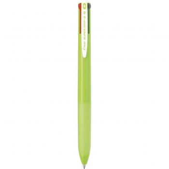Pilot Super Grip G Bolígrafo Retráctil 4 Colores (Negro, Azul, Verde, Rojo) con Sujeción de Caucho y Tinta a Base de Aceite, Cuerpo