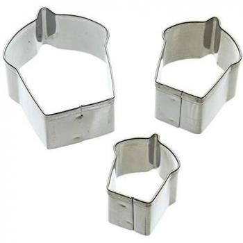 Set de 3 cortadores mini cupcakes
