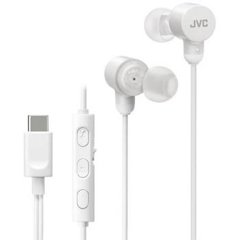 Auriculares In Ear JVC HA-FR29UC con Cable USB-C, Micrófono y Control Remoto, Sonido de Alta Resolución, Diseño Elegante y Cómodo
