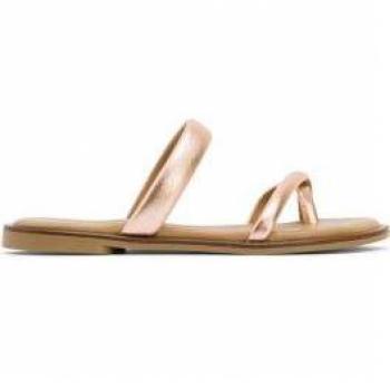Sandalias de Piel Carly bronce porronet para mujer, cómodas y elegantes