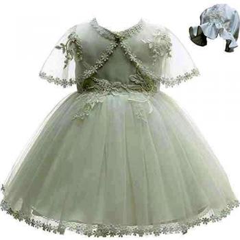 AHAHA 3PCS Vestidos de Bautizo de Niña 0-24 Meses