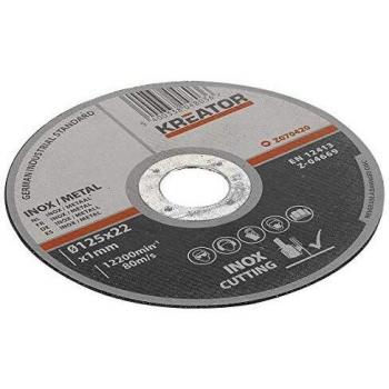 KREATOR KRT070420-6 un disco de corte inox/ac.d125 1mm
