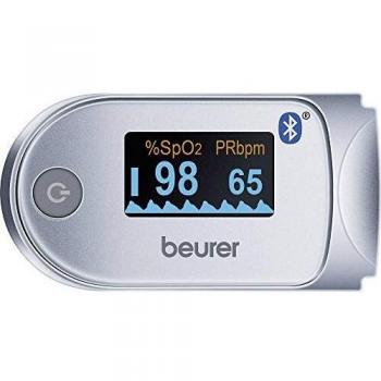 Beurer Oxímetro de pulso PO 60 con Bluetooth, determinación de la saturación arterial de oxígeno en sangre