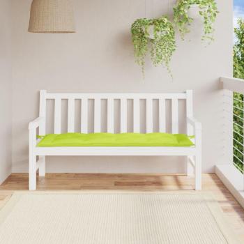 Cojín de banco verde brillante de 150x50x3 cm en tela Oxford