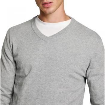 Jersey de Hombre Pepe Jeans New Andre V Gris con Logo Bordado en Manga, Casual, Algodón, Manga Larga
