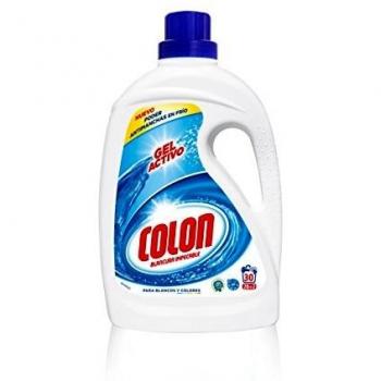 Colon Gel Activo - Detergente para lavadora líquido, fórmula higiene, adecuado para ropa blanca y de color, formato gel - 34 dosis