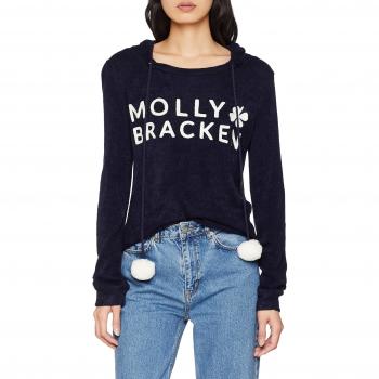 MOLLY BRACKEN Ladies Knitted Sweater, Jersey para Mujer, Bleu Midnight Blue, Large