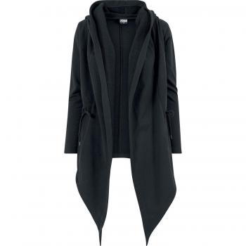 Urban Classics Women's Hooded Sweat Cardigan - Sizes XS to 5XL - Black