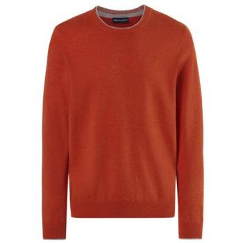 North Sails Men's Cozy Cotton Crewneck Sweater - Size L, Orange
