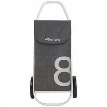 Carrito de Carreras Rolser COM Tweed 2 Ruedas Grandes - Gris
