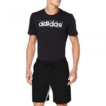 adidas M Mh 3s Short Pantalones Cortos de Deporte, Hombre, Black/White, L