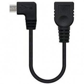 NANOCABLE 10.01.3600 - Cable USB 2.0 OTG acodado