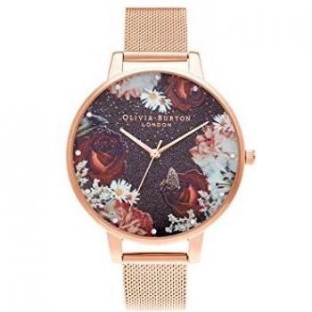 Olivia Burton Reloj Analógico para Mujer de Cuarzo con Correa en Acero Inoxidable OB16WG80