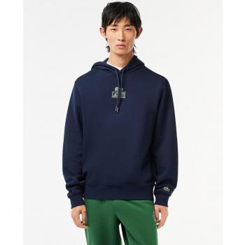 Sudadera con Capucha Lacoste SH5643-00 para Hombre, Algodón, Color Marino, Estilo Casual