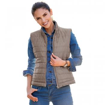 VENCA Chaleco Estilo Casual Mujer by Vencastyle - 008242,VISÓN,3XL