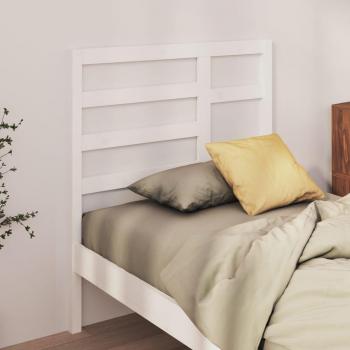 Cabecero de cama de madera maciza de pino blanco 81x4x104 cm