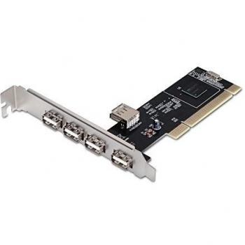 NANOCABLE 10.28.0205 - Tarjeta PCI con 4 Puertos USB 2.0 externos y 1 Puerto USB 2.0 Interno