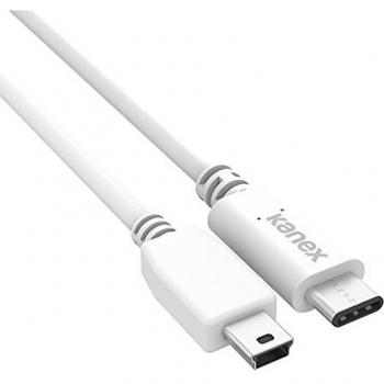 KANEX KUCMN111M - Adaptador USB-C a Mini-B USB 2.0 para Apple New MacBook, 1.2 m