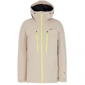 Chaqueta de esquí Protest PRTTimothy para hombre, color beige claro y amarillo, con capucha
