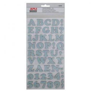 STICKERS APLI SCRAPBOOKING ABC CARTON 2H VINTAGE