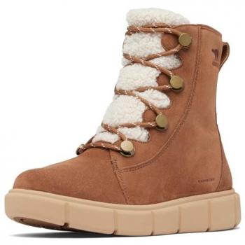 Sorel Women's Explorer III Joan Cozy Waterproof Boot Velvet Tan - Brown
